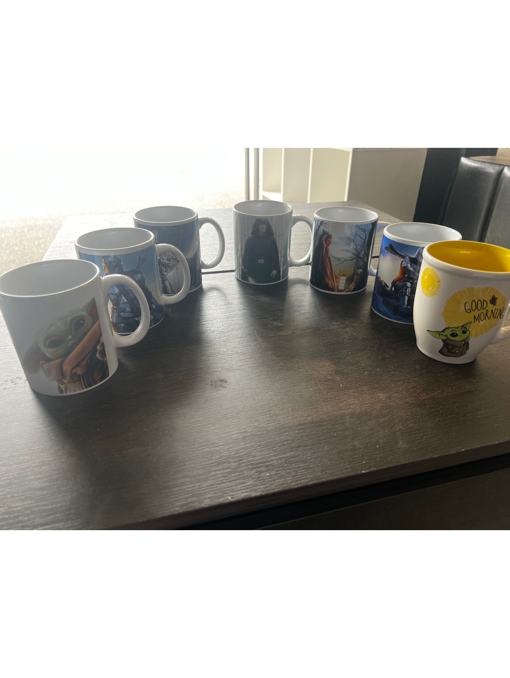 Star Wars The Mandalorian Grogu Baby Yoda Coffee Mug Lot of 7 Ceramic Cups